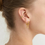 Neomi Double Hoop Diamond Earrings