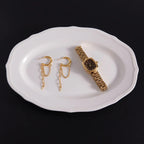 Genevieve Link Chain Hoops