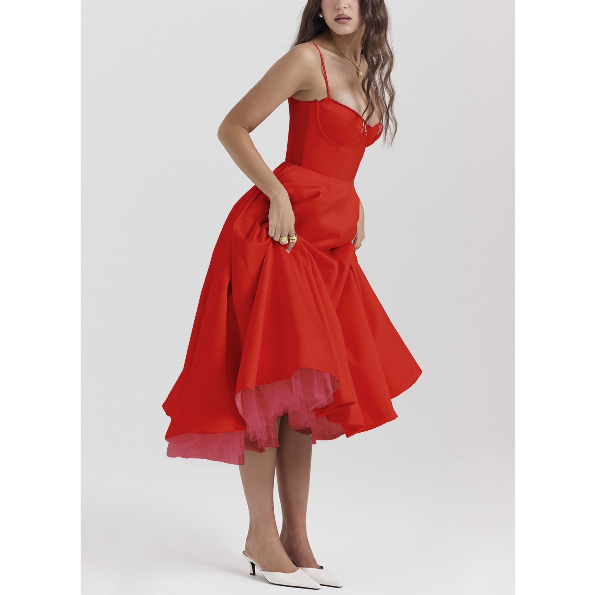 Romy Tulle Midi Dress
