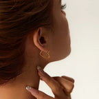 Cecile Heart Hoops