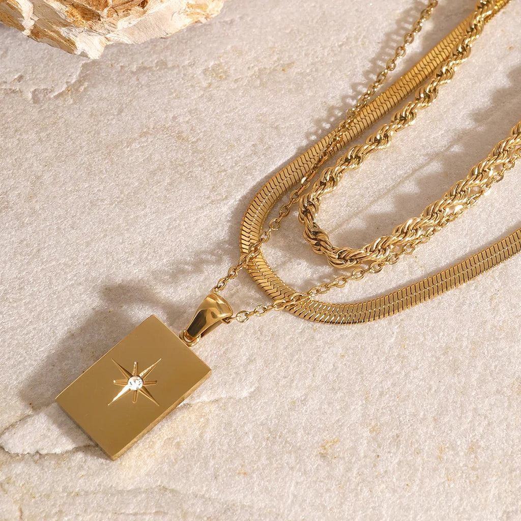 Fenella Layered Gold Necklace