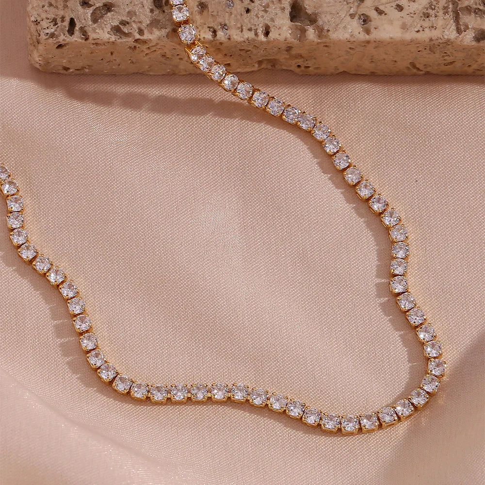 Nerissa Diamond Tennis Necklace