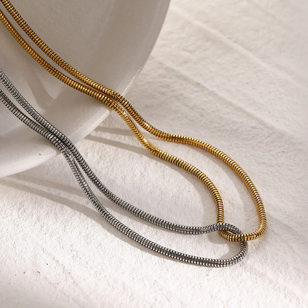 Katriel Two Tone Necklace