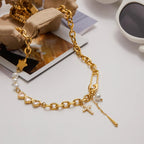Ysabel Diamond Pearl Necklace