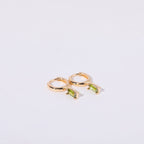 Ivy Birthstone Huggies