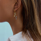 Sabelle Heart & Lock Earrings