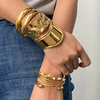 Freya Smooth Gold Cuff