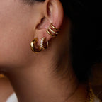 Leocadia Staple Gold Earrings Set