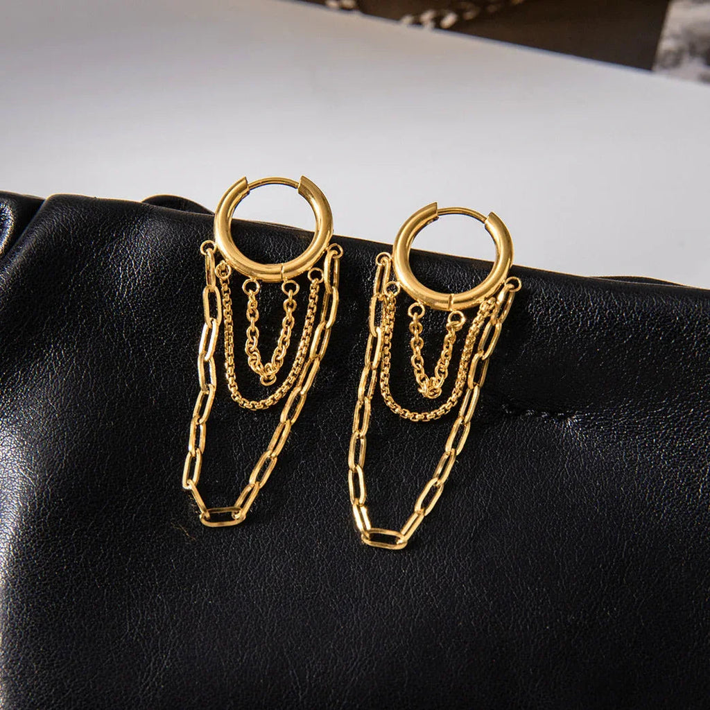 Belphoebe Link Chain Hoops