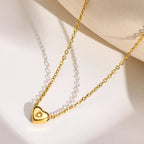 Amélie Heart Initial Necklace