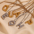 Juliet Bubble Initial Necklace