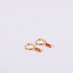 Ivy Birthstone Huggies