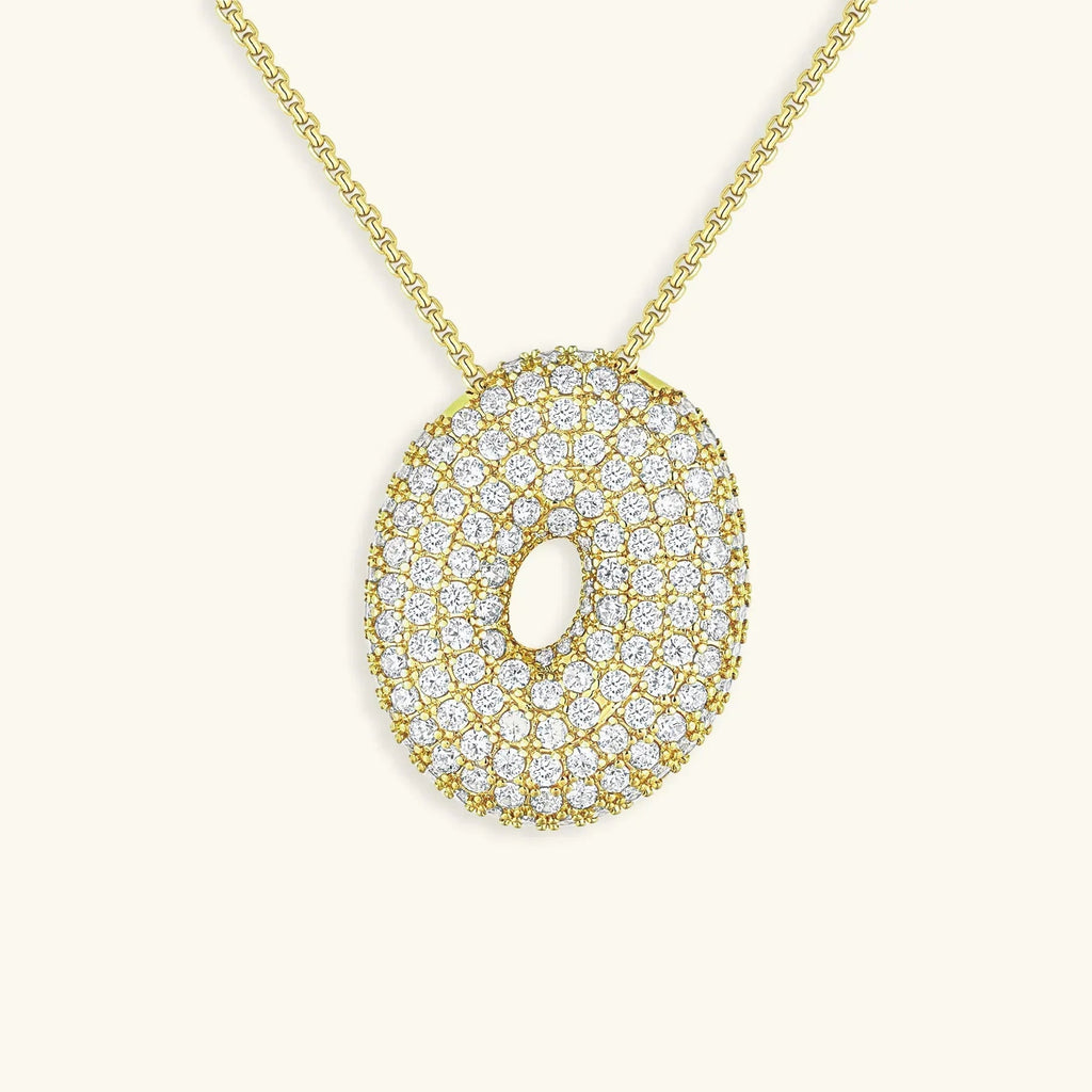 Mabelle Bubble Initial Necklace