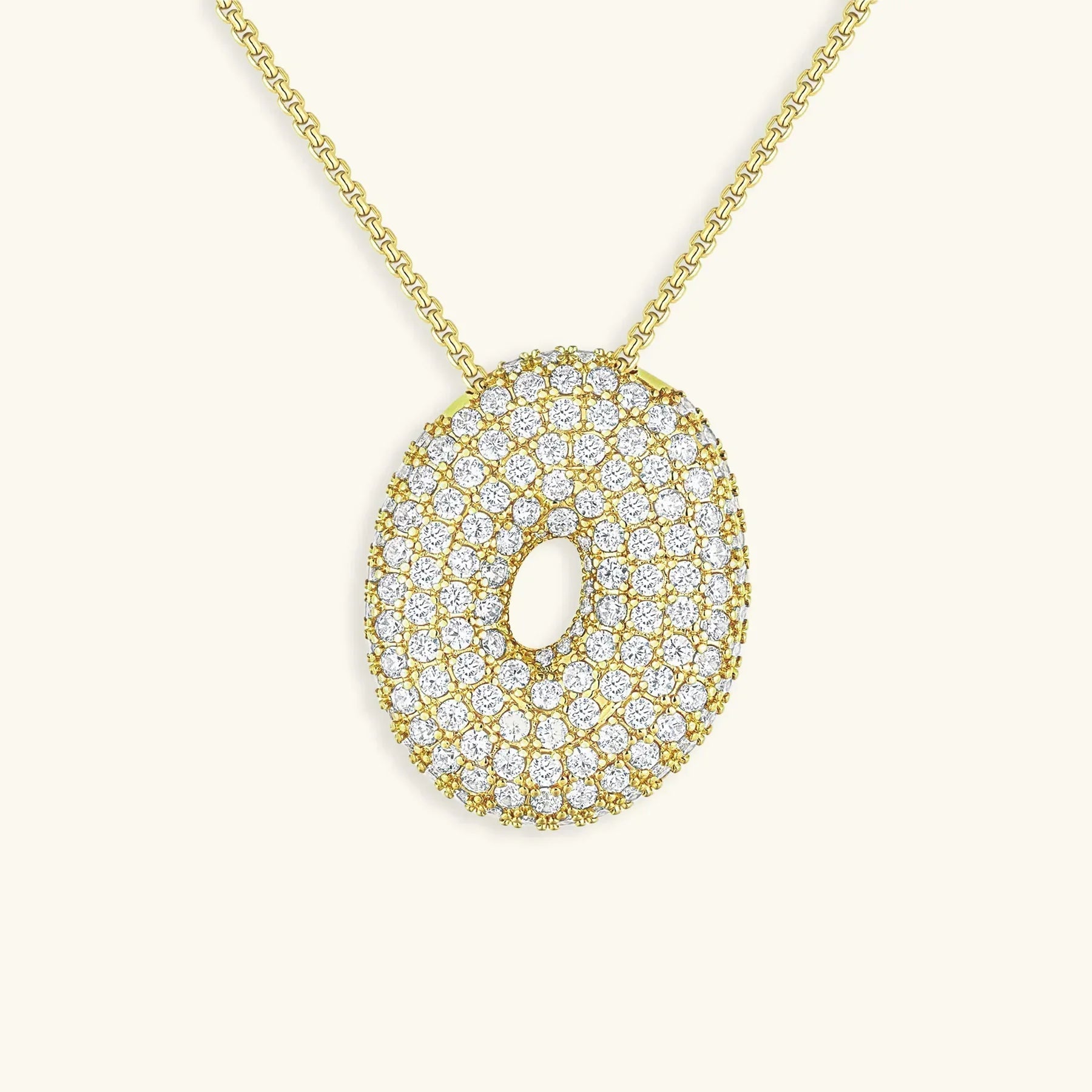 Mabelle Bubble Initial Necklace