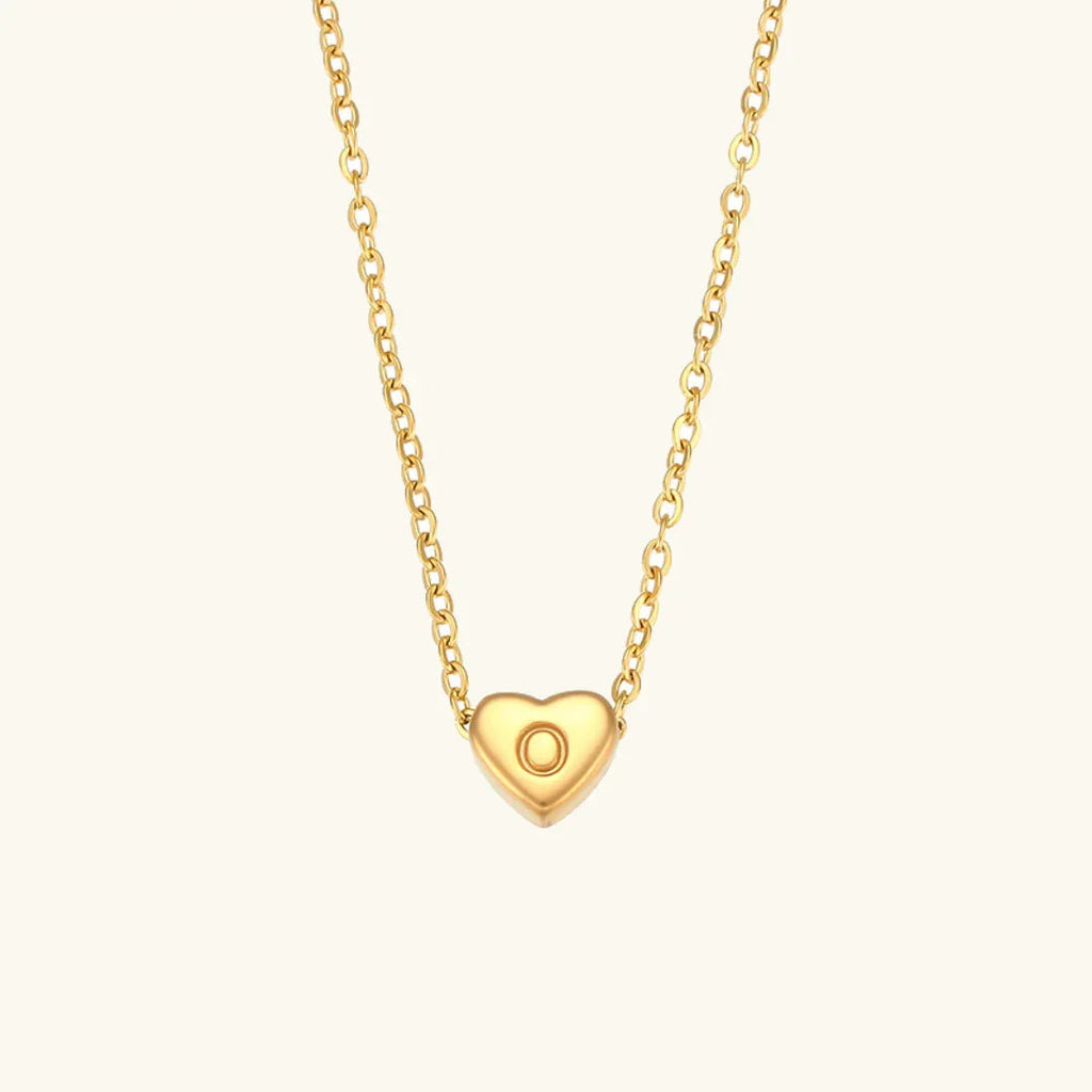 Amélie Heart Initial Necklace