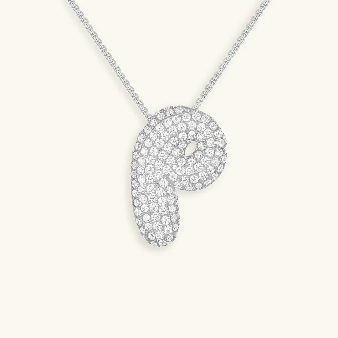 Mabelle Bubble Initial Necklace