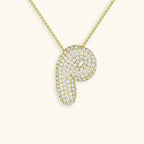 Mabelle Bubble Initial Necklace