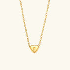 Amélie Heart Initial Necklace