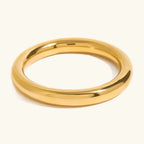 Zephyrine Smooth Gold Bangle
