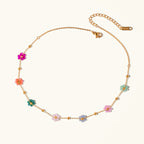 Hyacinth Floral Gold Necklace