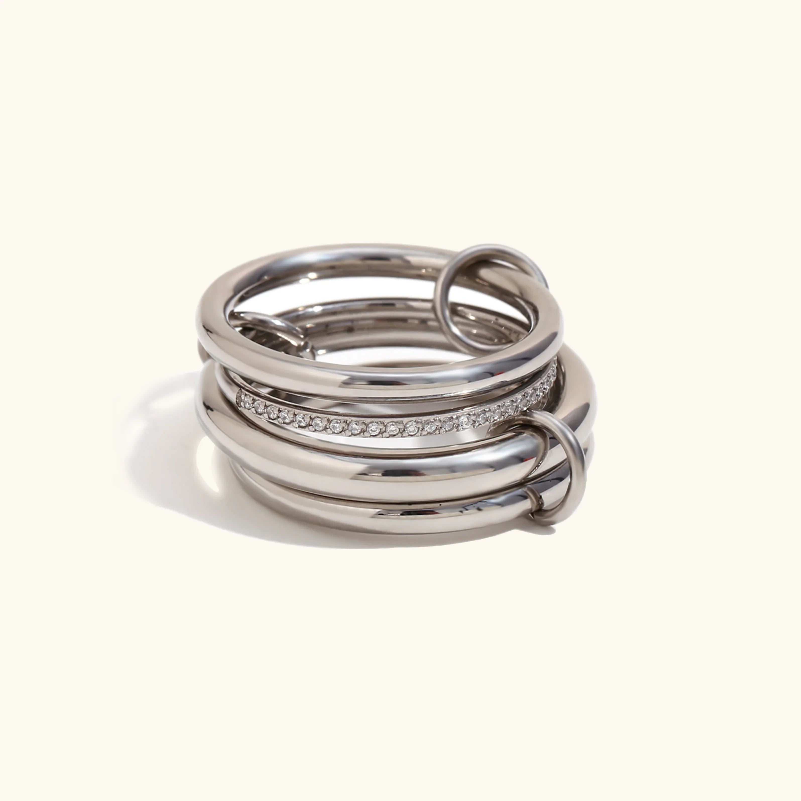 Ottoline Diamond Ring Stack