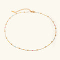 Almira Gold Chain Bead Necklace