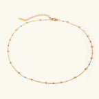 Almira Gold Chain Bead Necklace
