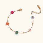 Philomena Floral Gold Bracelet