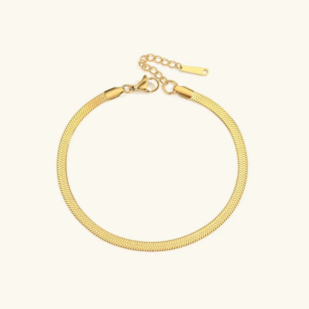 Noa Herringbone Anklet