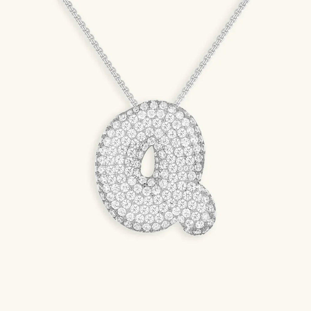 Mabelle Bubble Initial Necklace