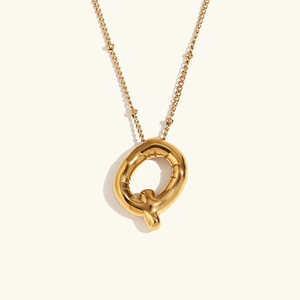 Juliet Bubble Initial Necklace