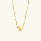 Amélie Heart Initial Necklace