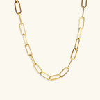 Ximena Gold Paperclip Chain Necklace