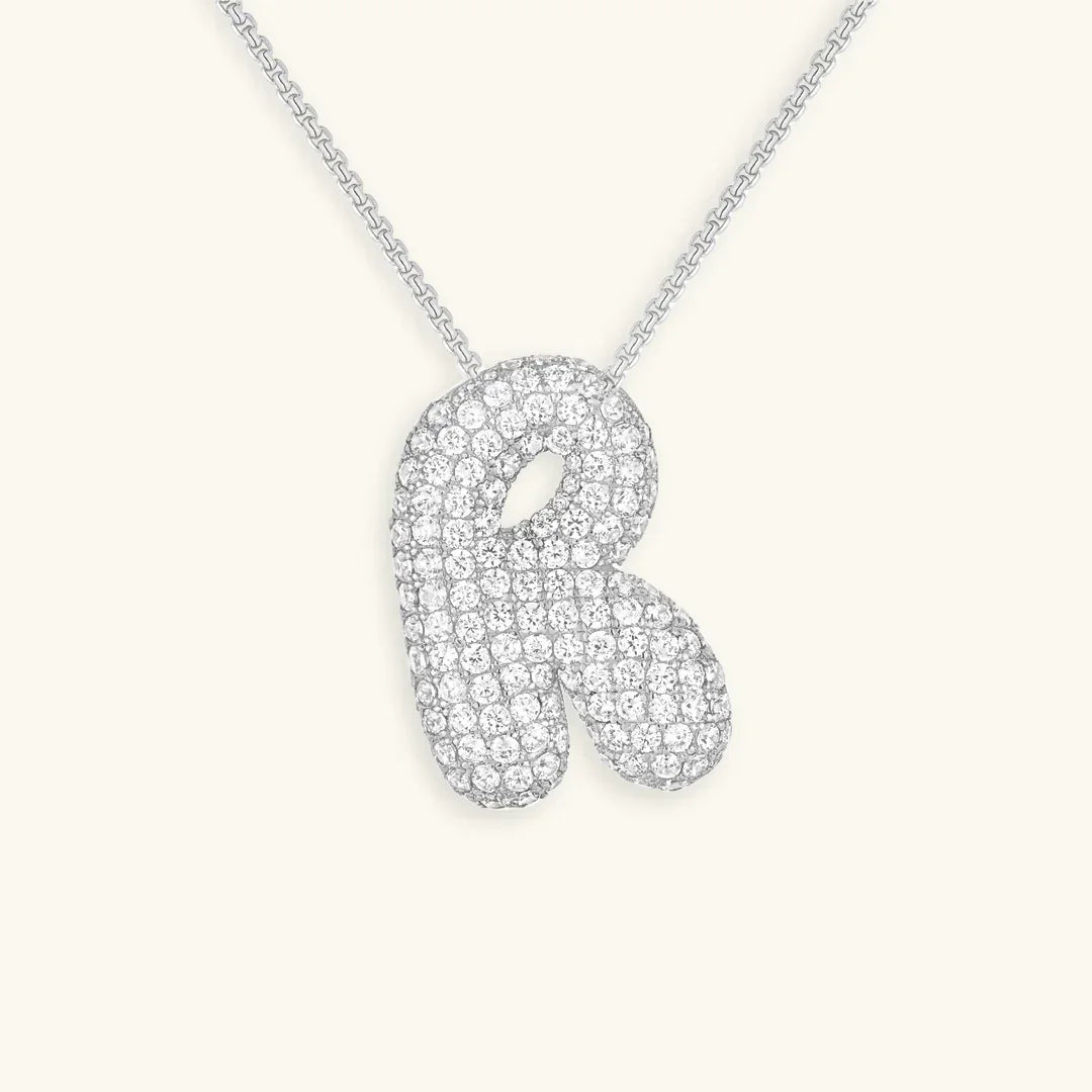 Mabelle Bubble Initial Necklace