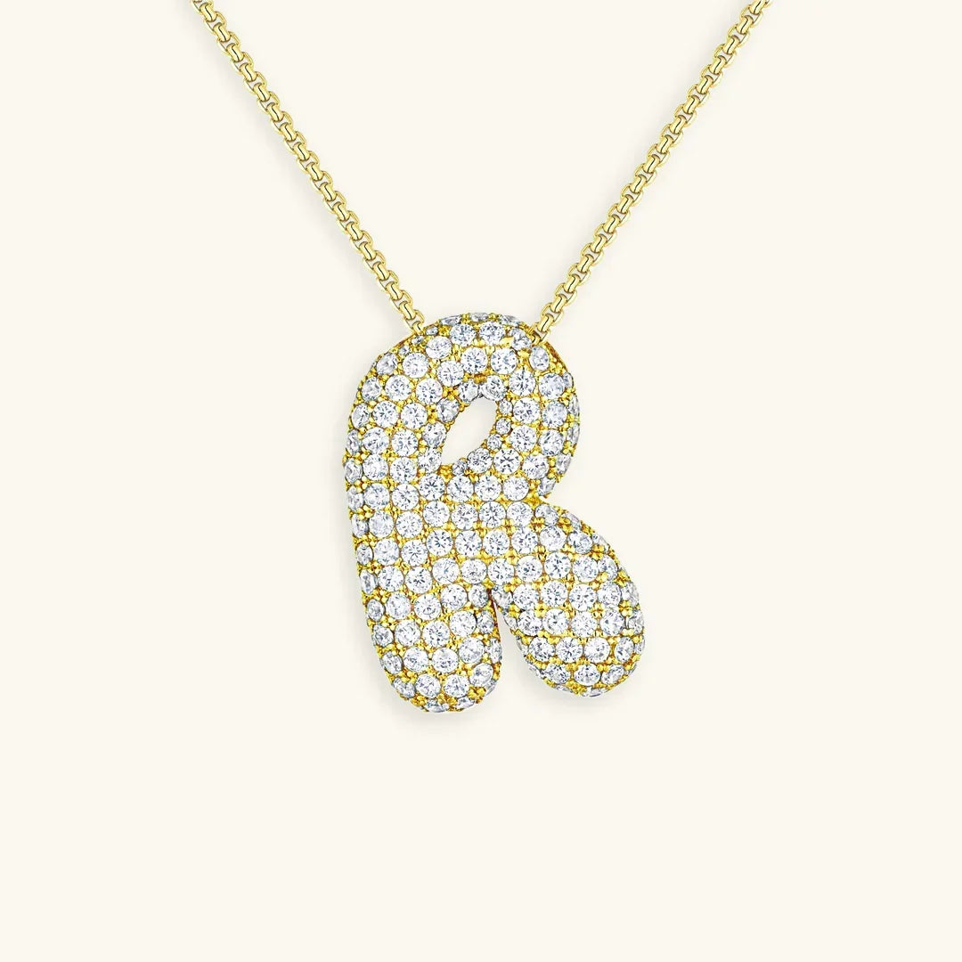 Mabelle Bubble Initial Necklace