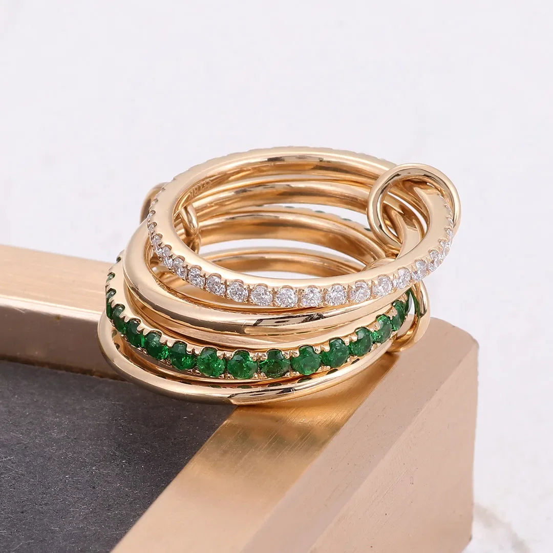 Ginevra Stacked Diamond Ring