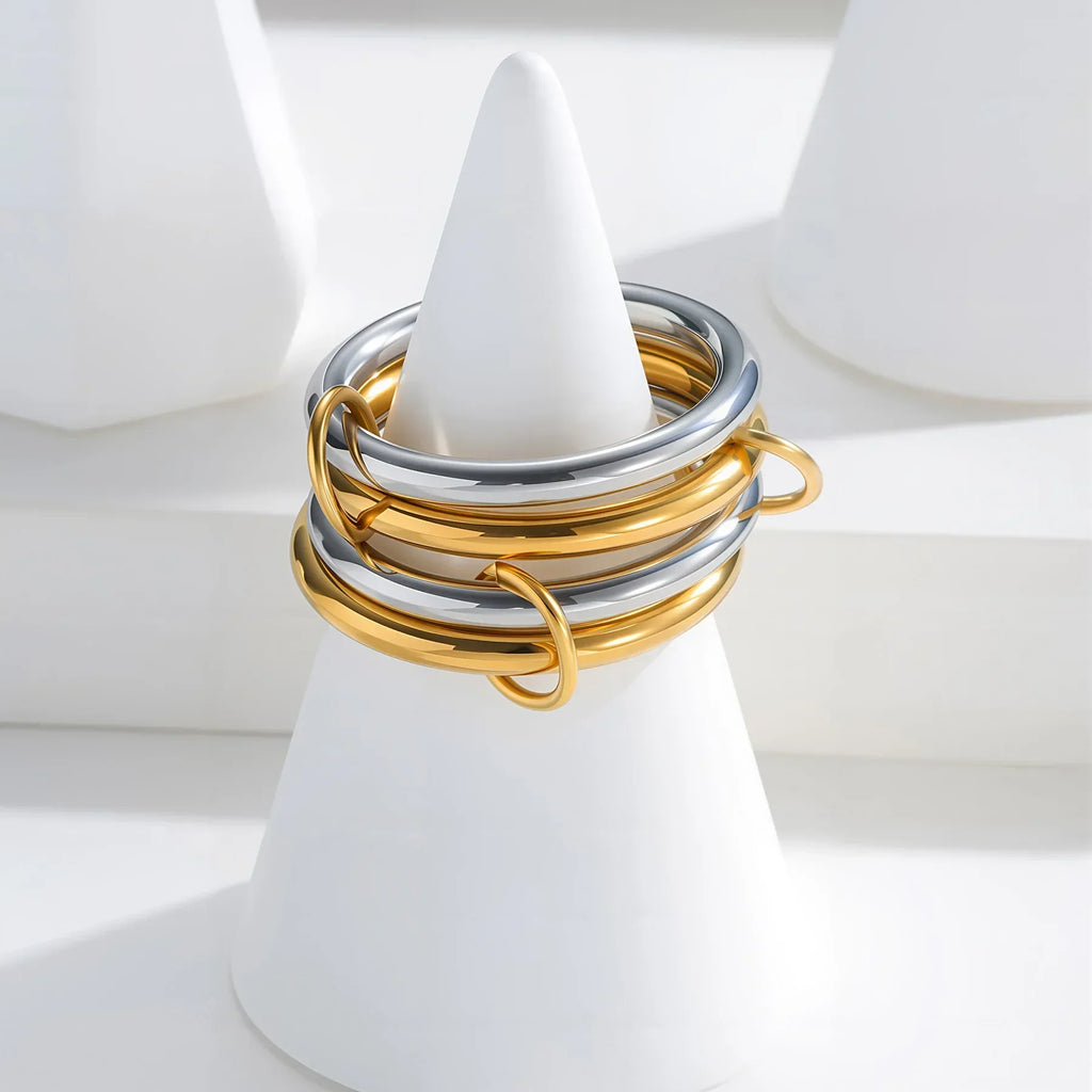 Sienna Two-Tone Stacked Ring