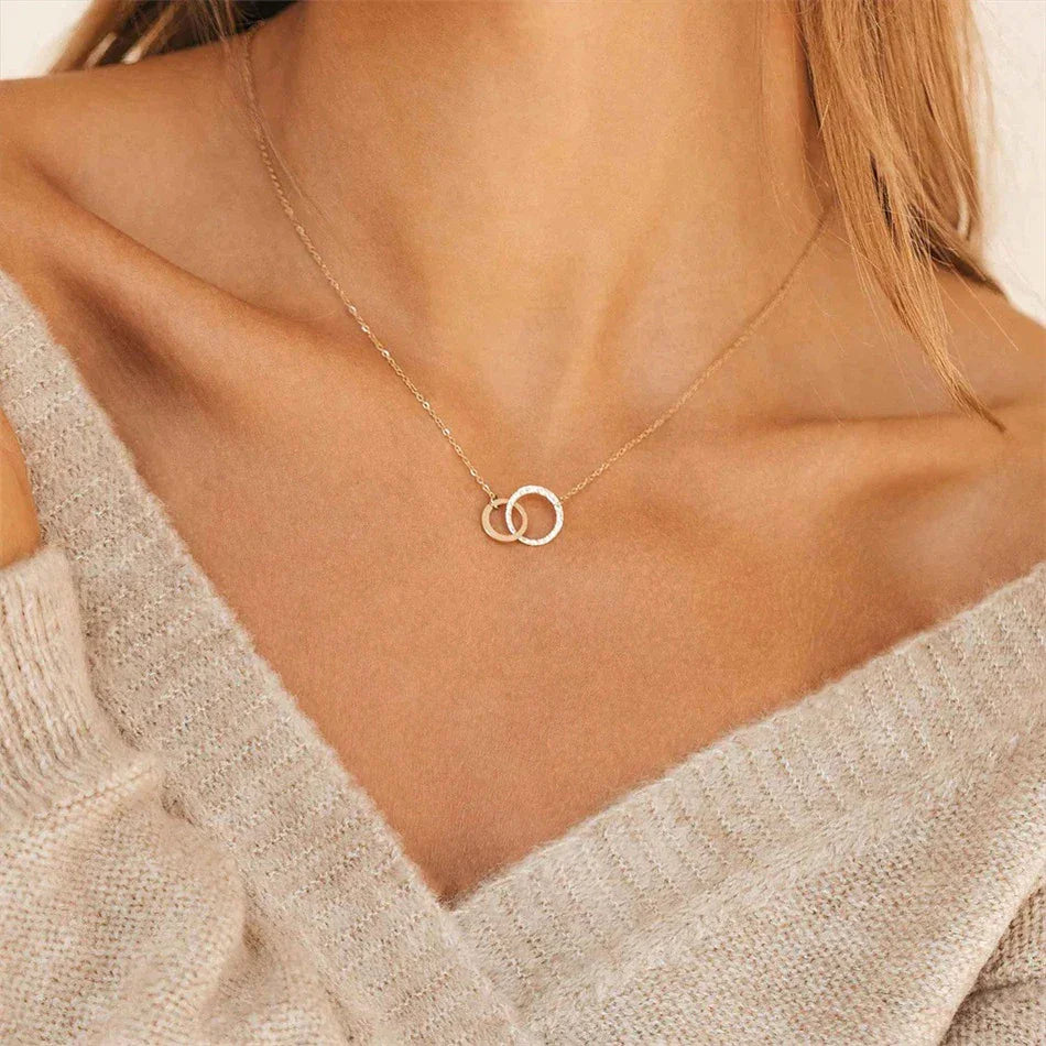 Renata Hoop Necklace