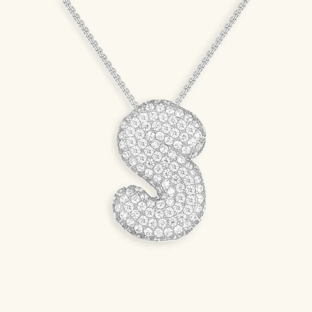 Mabelle Bubble Initial Necklace