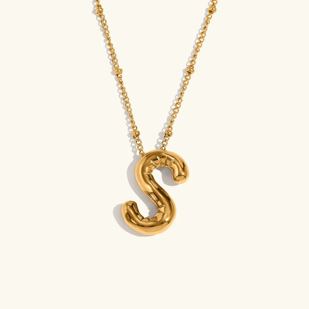 Juliet Bubble Initial Necklace