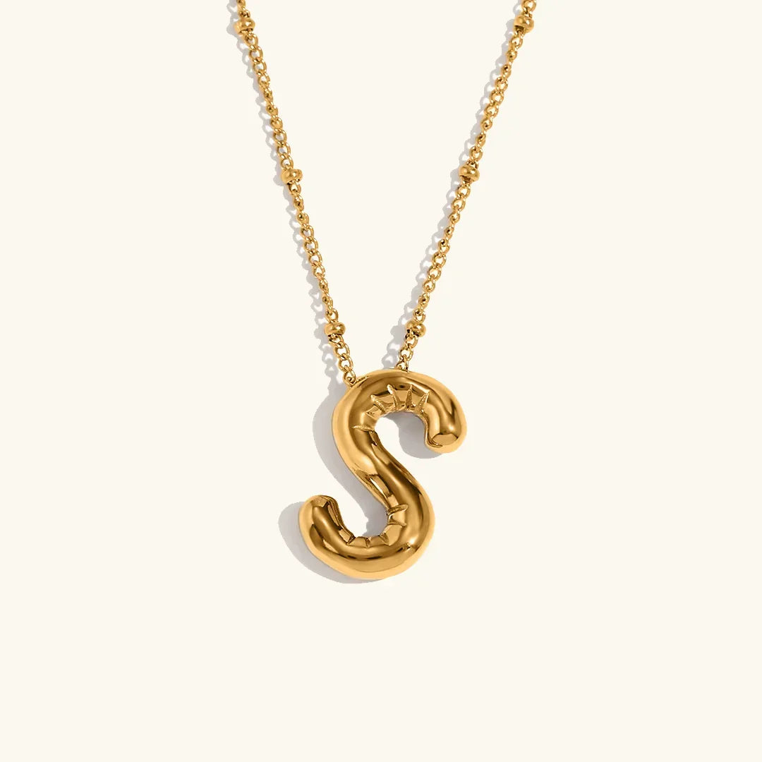 Juliet Bubble Initial Necklace