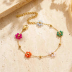 Philomena Floral Gold Bracelet