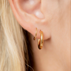 Tess Double Hoops