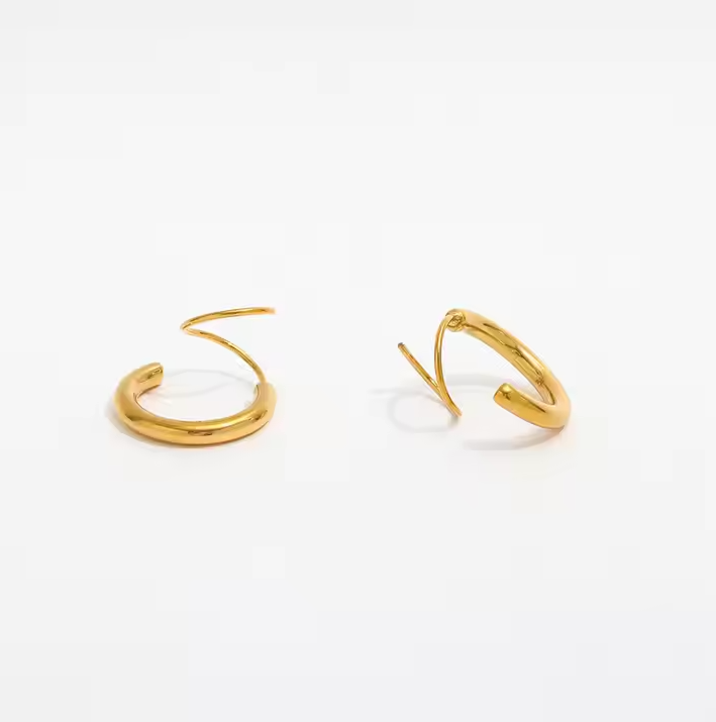 Tess Double Hoops