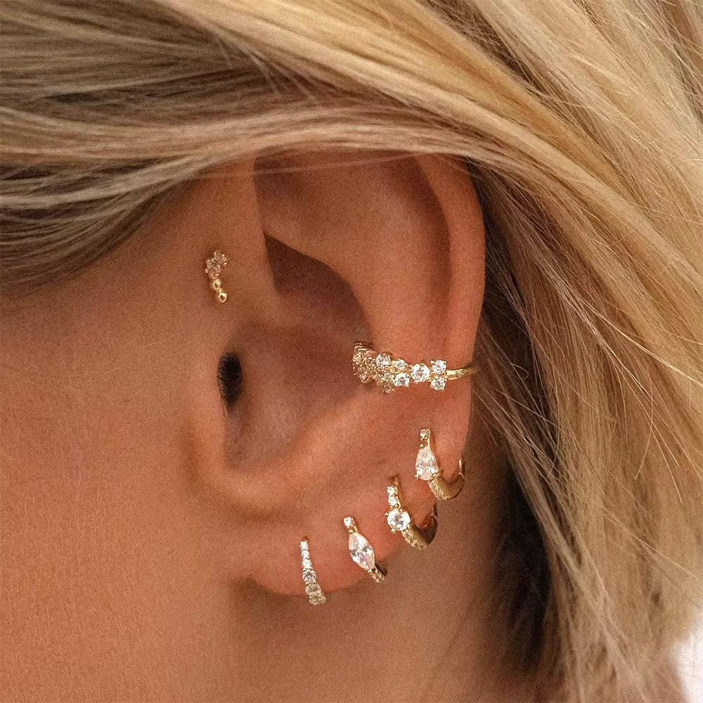 Nerezza Mini Diamond Hoops