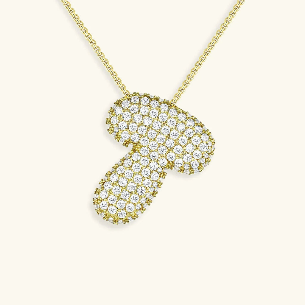 Mabelle Bubble Initial Necklace