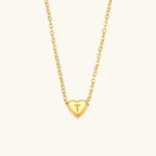 Amélie Heart Initial Necklace