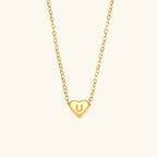 Amélie Heart Initial Necklace