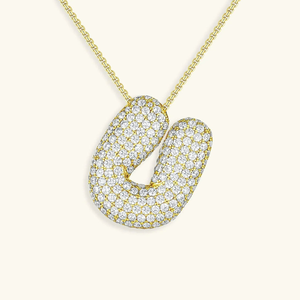 Mabelle Bubble Initial Necklace