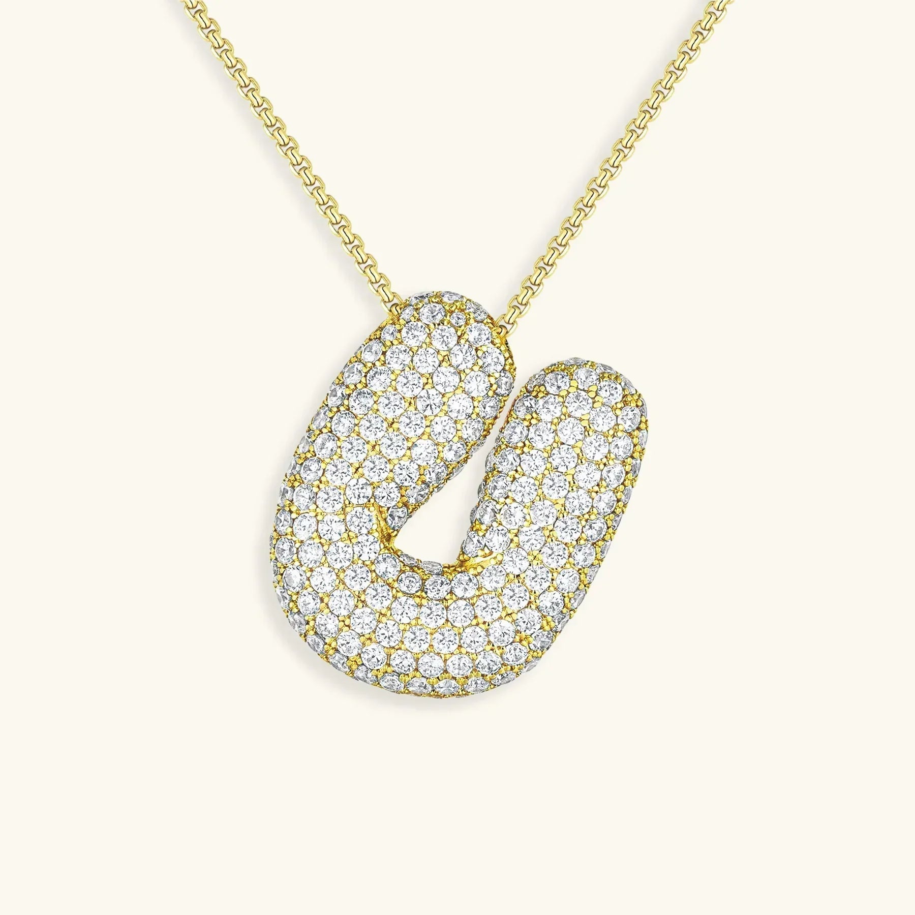 Mabelle Bubble Initial Necklace